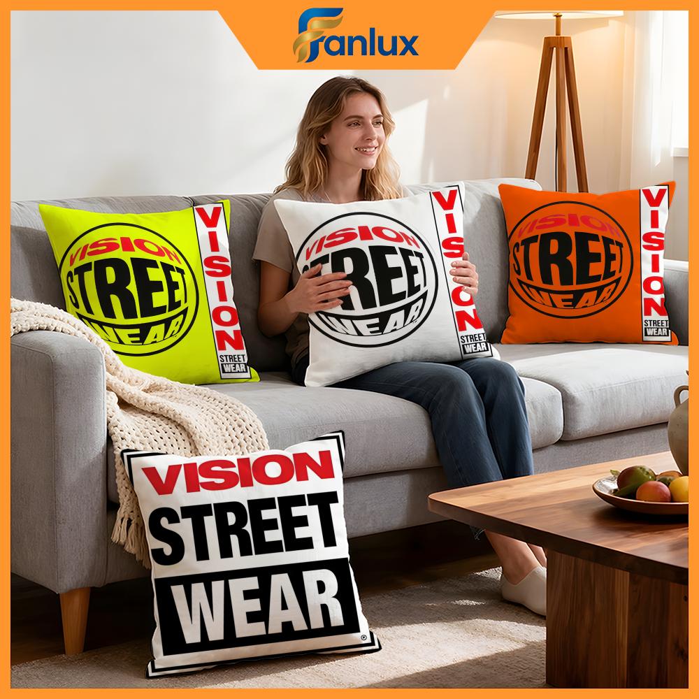 Vision Streetwear Brand - Funda de cojín Brand Vision Street