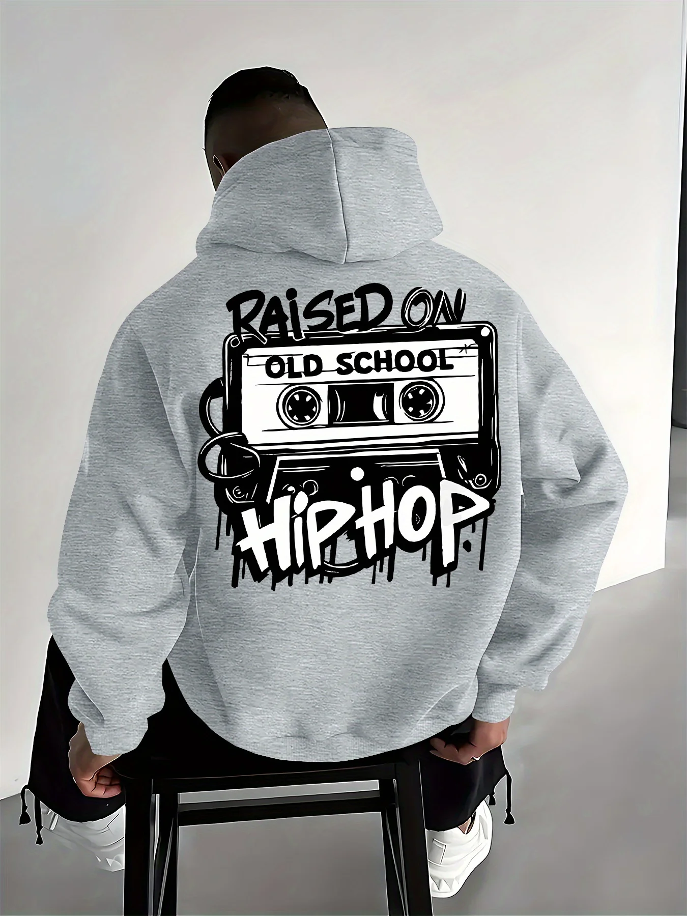 Streetwear Brand Hoodies - Sudadera con Capucha Retro para Hombre,