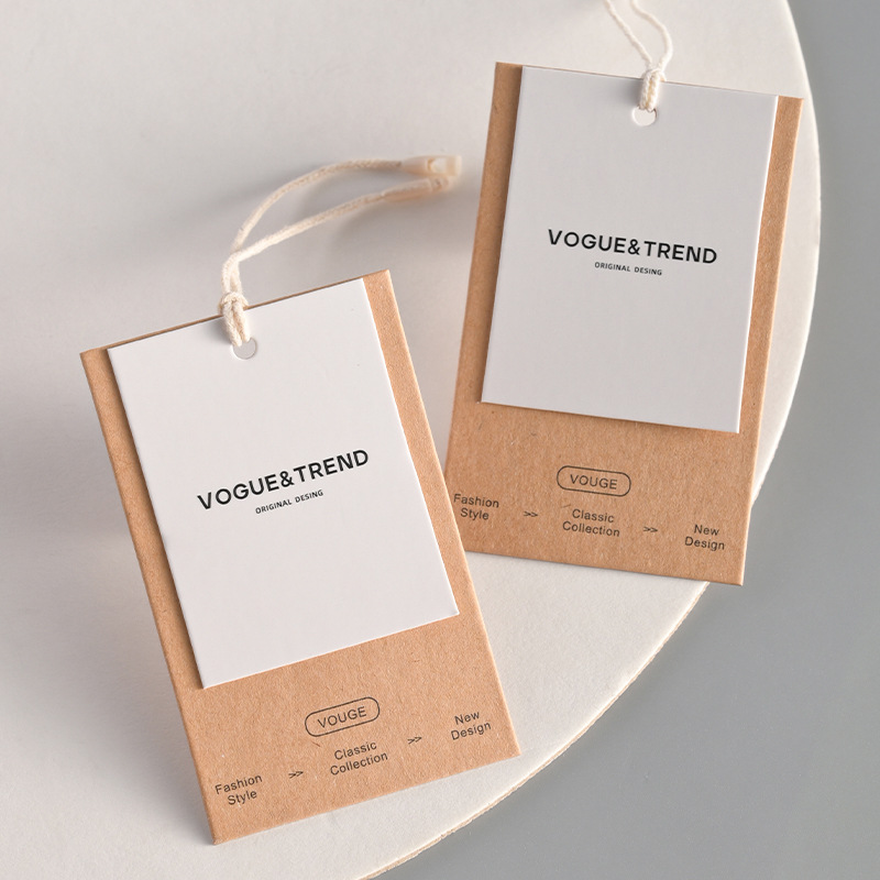 Streetwear Brand Tags - Etiquetas colgantes de papel kraft vintage