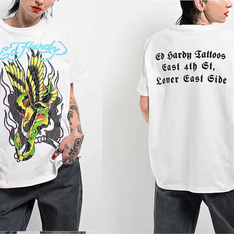 Camiseta de algodón con estamp - Streetwear Brand Japan reseña y precio