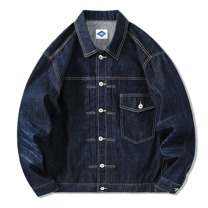 Tide-chaqueta vaquera azul osc - Streetwear Brand Japan reseña y precio