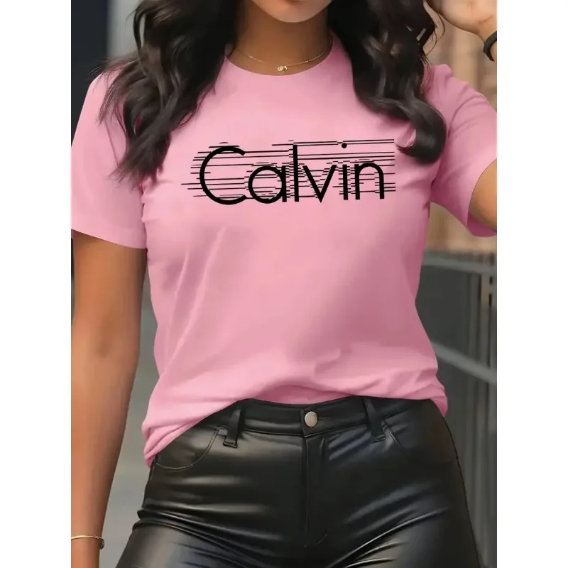 Calvin-Camiseta de algodón de  - Streetwear Brand Shirts reseña y precio