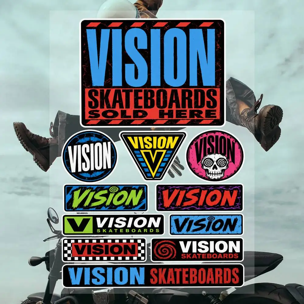Juego de pegatinas de la marca - Vision Streetwear Brand reseña y precio