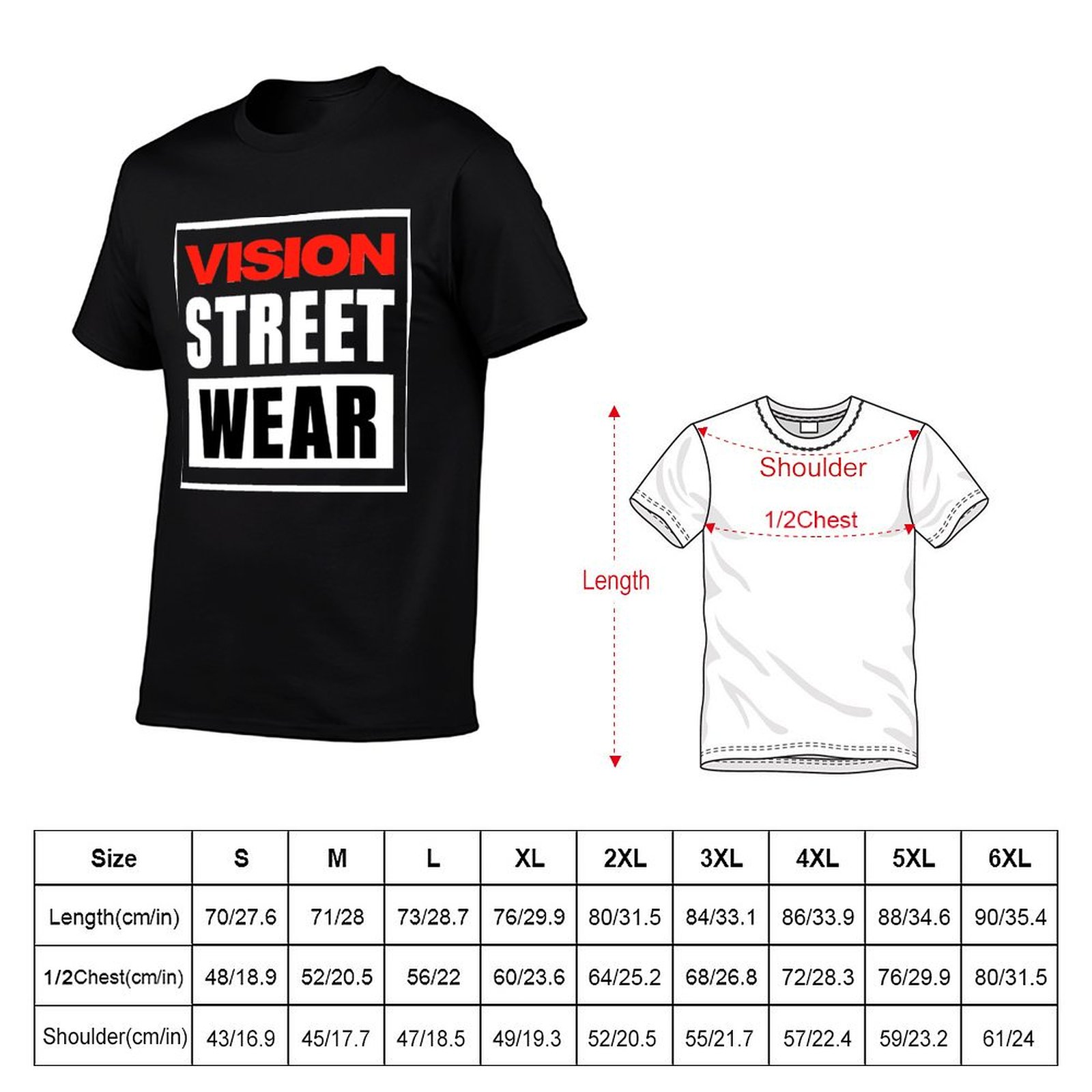 Camiseta Vision Street Wear pa - Vision Streetwear Brand reseña y precio