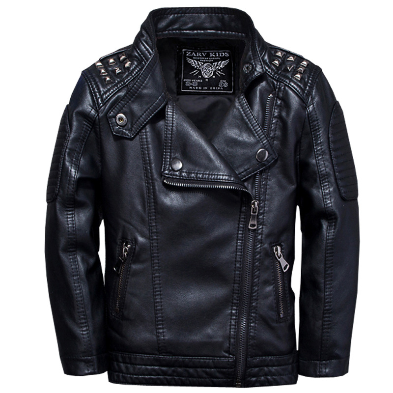 Chaqueta de cuero Pu con logot - Streetwear Brand Photography reseña y precio