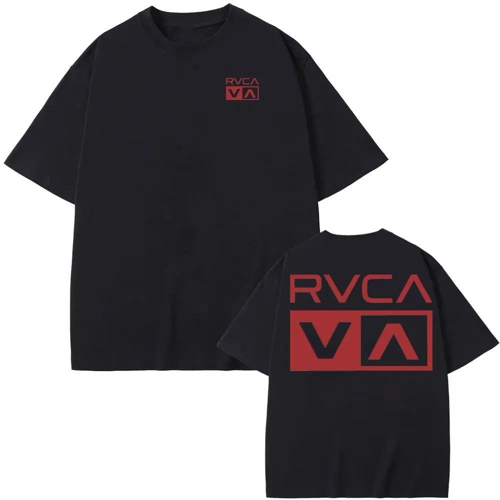 Camiseta RVCA negra de verano, - Streetwear Brand Shirts reseña y precio