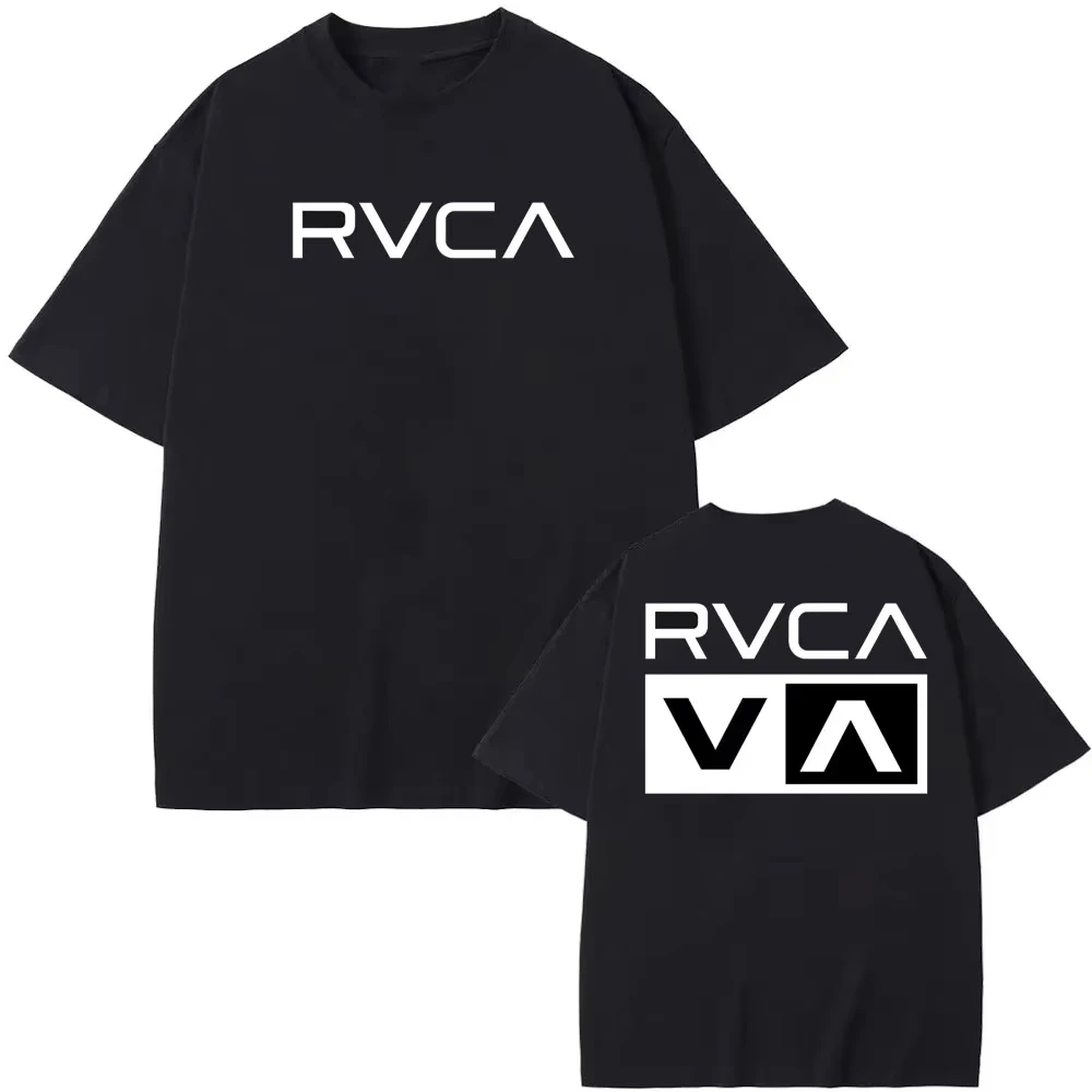 Camiseta RVCA negra de verano, - Streetwear Brand Shirts reseña y precio